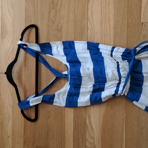 Blue and white striped dress - Picture 2 of 5